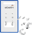 Ohrstecker Silber-Optik ebelin