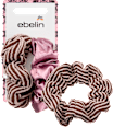 Scrunchies Satin lila & gestreift/braun ebelin