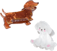 Haarklammern Pudel & Dackel ebelin