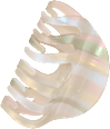 Haarklammer Streifen, pastell ebelin