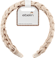 Haarreif geflochten, beige ebelin