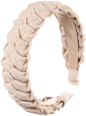 Haarreif geflochten, beige ebelin