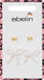 Ohrstecker Schleifen & Perlen, Gold-Optik ebelin