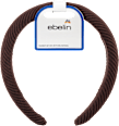 Haarreif gepolstert, braun ebelin