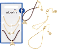 Armbänder Croissant & love, Gold-Optik ebelin