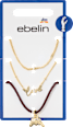 Armbänder Croissant & love, Gold-Optik ebelin