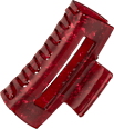 Haarklammer mit Cut-Out, rot ebelin
