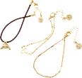 Armbänder Croissant & love, Gold-Optik ebelin