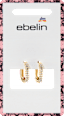 Creolen mit Strasssteinen, Gold-Optik ebelin