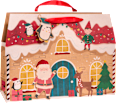 Geschenktasche Zuckerstangen/Lebkuchenhaus, maxi quer veredelt NK Profissimo