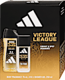 Férfi ajándékcsomag tusfürdővel és testpermettel, Victory League adidas