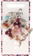 Haarklammer mit 3D Blumen ebelin