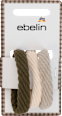 Haargummi gerippt braun ebelin
