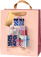 Geschenktasche 3D Geschenke, midi hoch veredelt Profissimo