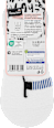Füßlinge mit Dackel-Motiv weiß, Gr. 39-42 Fascino