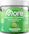Kreatin+ Gummies Grüner Apfel Geschmack More Nutrition