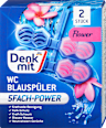 WC-tisztító és -illatosító rúd Flower Splash, kék vízszínezővel Denkmit