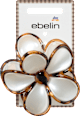 Haarklammer Blume, weiß-braun ebelin
