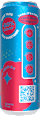 Prebiotická sóda Red'N Blue Berries s príchuťou bobuľového ovocia YASS
