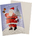 Grußkarte Weihnachten Adventskalender CACTUS
