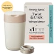 Windeleimer Twist & Click creme/weiß inkl. 1 Nachfüllkasette Tommee Tippee