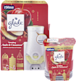 Darčekové balenie Vonná sviečka a Elektrický osviežovač - Twinkling Apple & Cinnamon glade