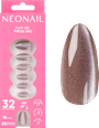 Press Ons Blush Cateye Medium Almond NÉONAIL