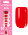 Press Ons Bold Red Short Square NÉONAIL
