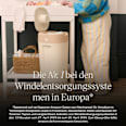 Windeleimer Twist & Click XL creme/weiß inkl. 1 Nachfüllkassette Tommee Tippee
