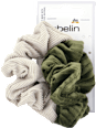 Textil hajgumi khaki és bézs ebelin