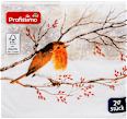 Servietten Wintervogel im Schnee 33x33 cm Profissimo