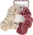 Scrunchies Samt beige und rosa ebelin