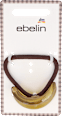 Haargummi braun mit Detail ebelin