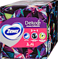 Papír zsebkendő dobozos Deluxe, Aroma Collection, 3 rétegű, többféle ZEWA