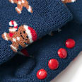 ABS Socken mit Lebkuchen-Muster, blau, Gr. 27/29 ALANA