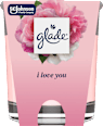 svíčka I LOVE YOU glade