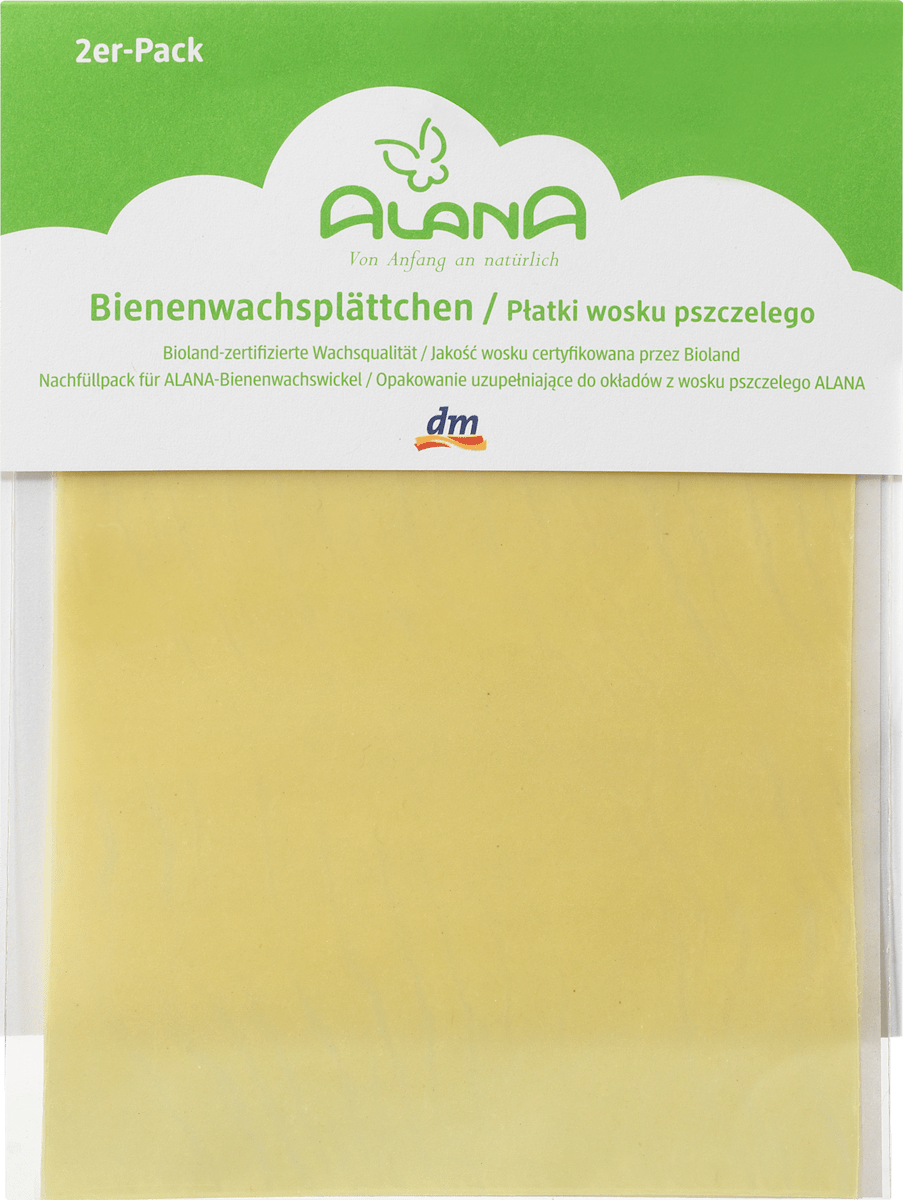 ALANA Bienenwachsplatten, 2 St dauerhaft günstig online kaufen