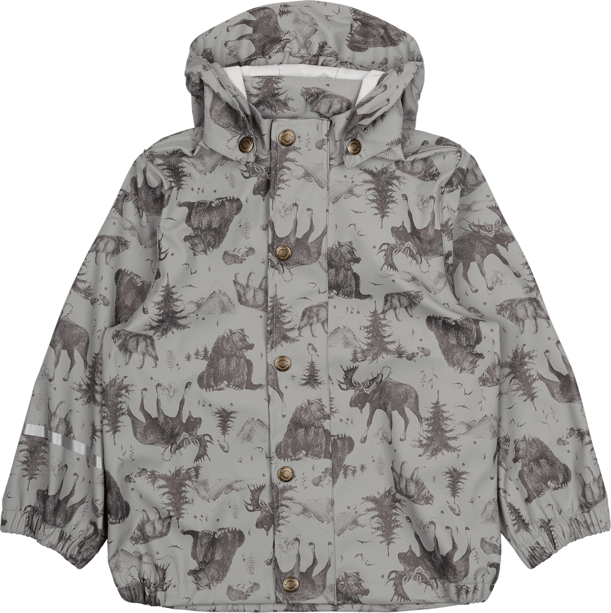 Waterproof Jacket Regenjacke GefÃ¼ttert 80 Hood Parka Oliv