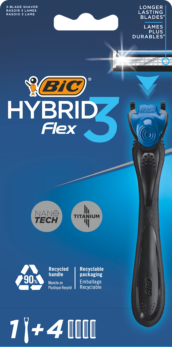 BIC Rasoio e lame ricambio Hybrid Flex 3, 5 pz | dm Italia