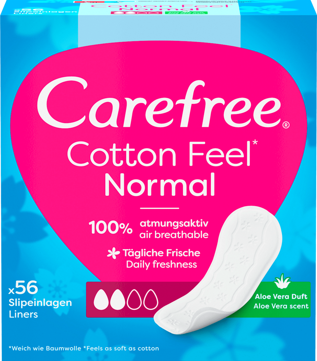 Slipeinlagen Cotton Feel Normal mit Aloe Vera Duft, 56 St