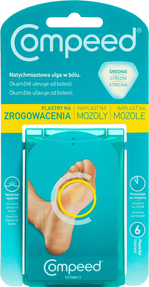 Compeed Plastry na zrogowacenia, średnie, 6 szt. kupuj w zawsze ...