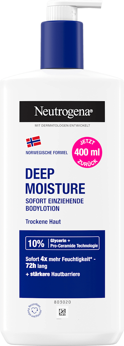Neutrogena Bodylotion Deep Moisture trockene Haut, 400 ml dauerhaft günstig online kaufen