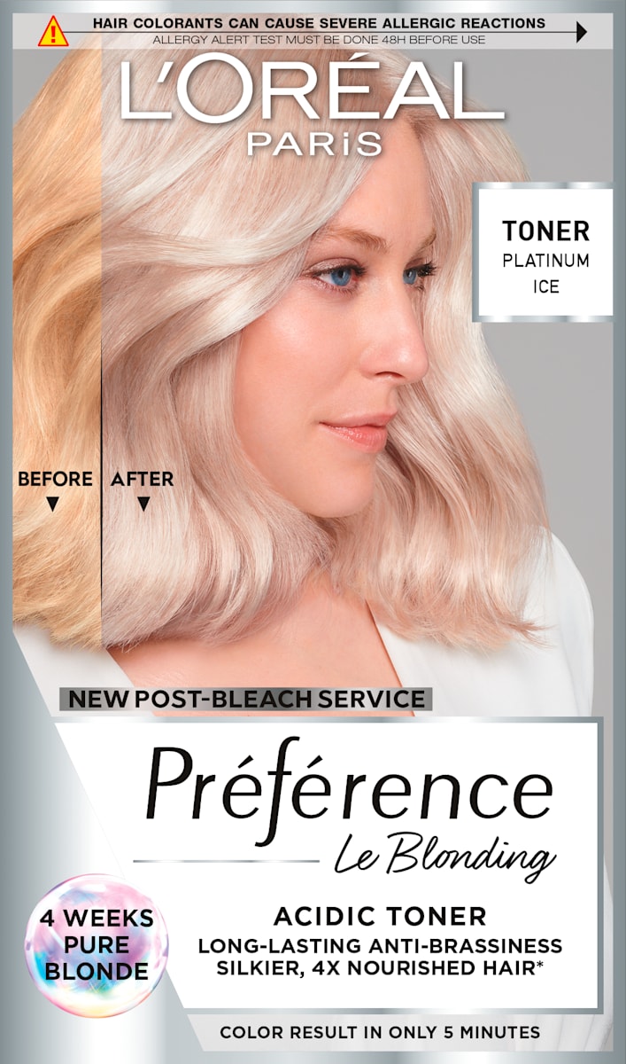 L'ORÉAL PARiS PRÉFÉRENCE Acidni toner za kosu – 01 Platinum Ice,