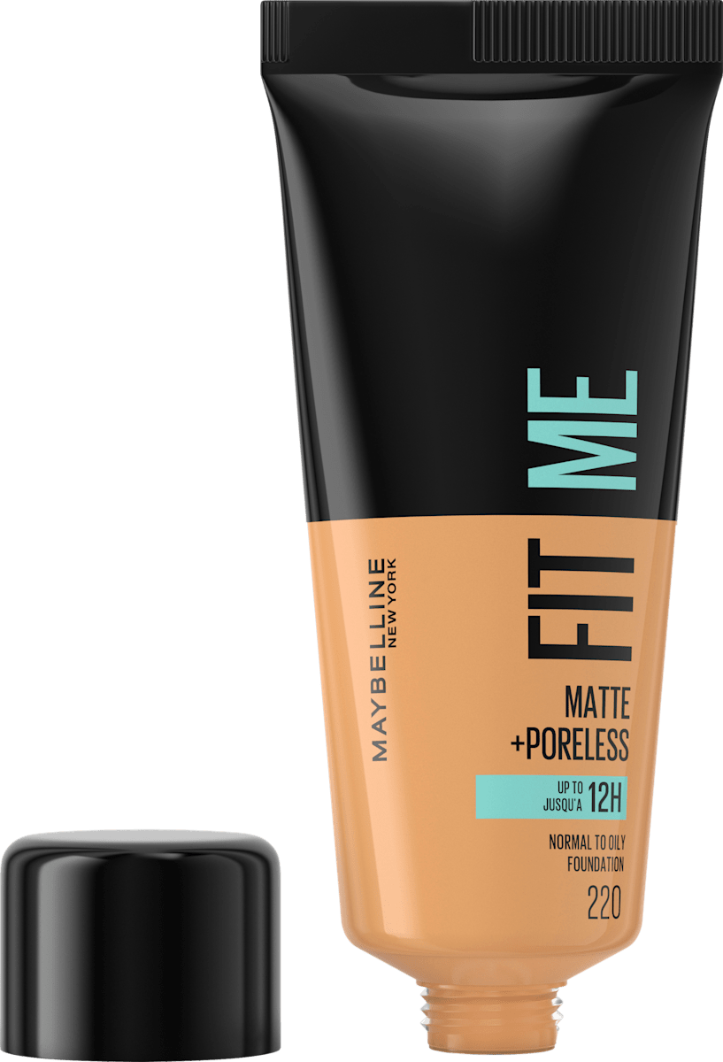 Maybelline Fit Me Matte & Poreless Foundation LSF 22 - 18 Ml, Für Normale Bis Fettige Haut