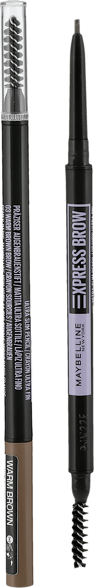 Maybelline Express Brow Precise Augenbrauenstift – Farbe 03 Soft Brown, Mit Integrierter Bürste