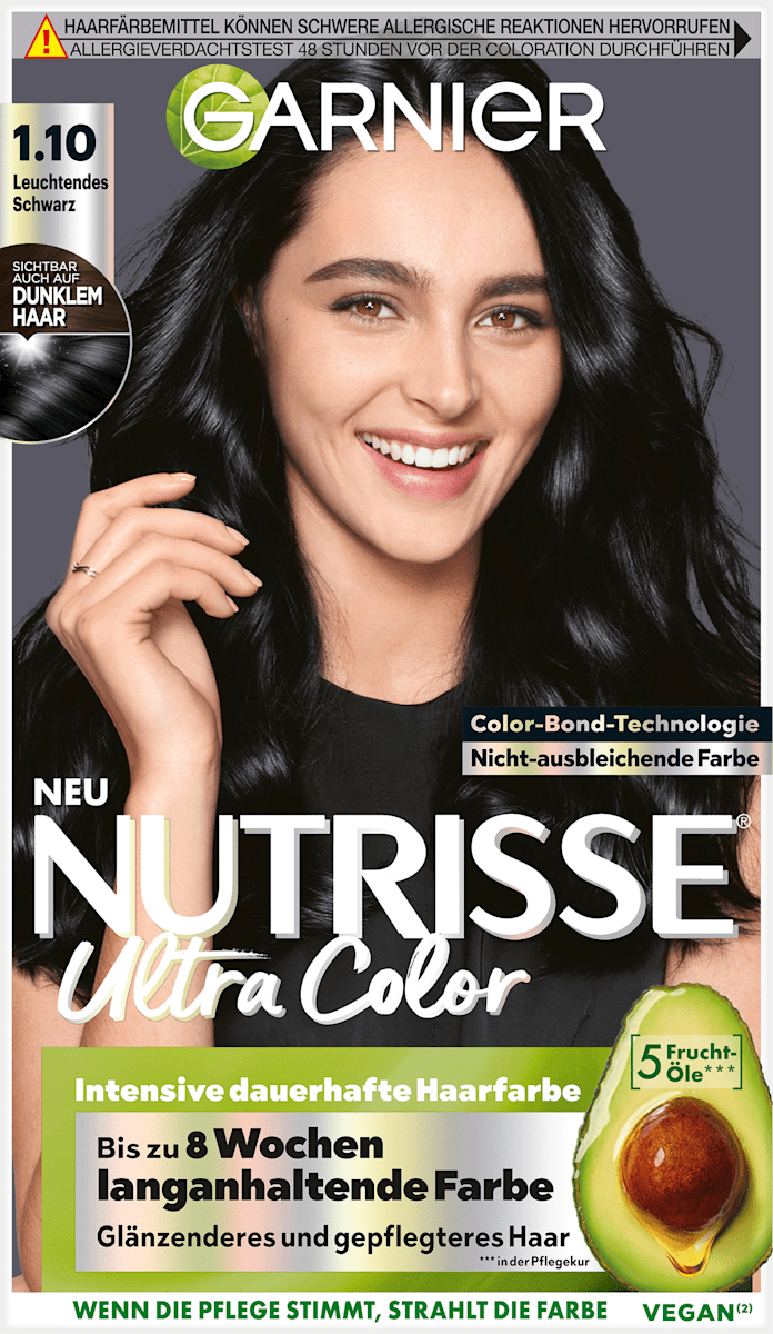 Dietalinea Haarfarbe 1/N Schwarz Mit Biokeratin – Ammoniakfrei, Mit Hyaluronsäure, Inkl. Aktivator & Pflege
