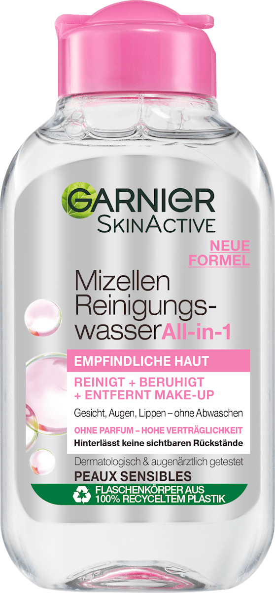 Garnier All-in-1 Mizellenwasser Set - 2x 400 Ml + 1x 100 Ml Mini - Abschminken & Reinigen Ohne Spülen