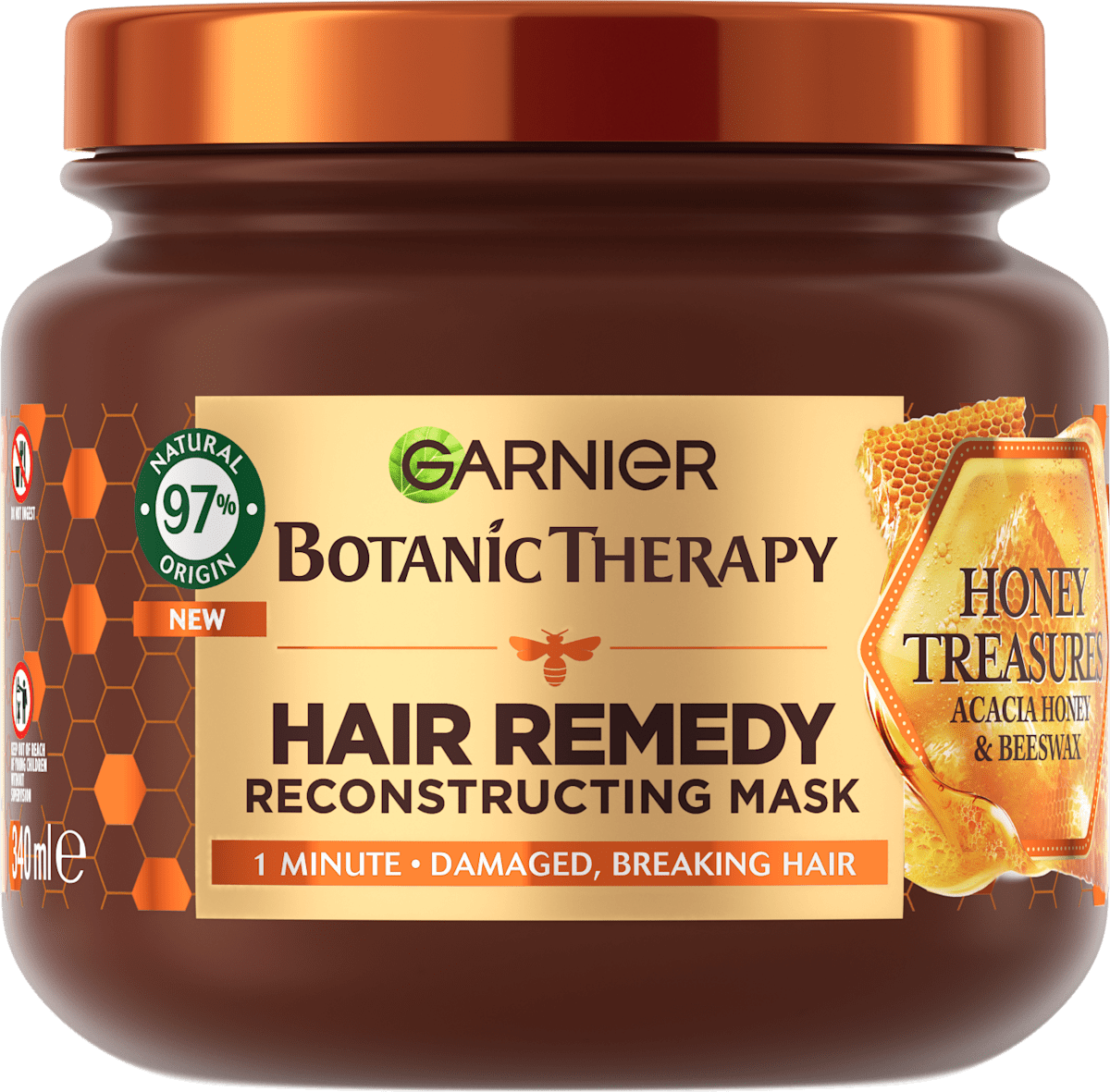 GARNIER BOTANIC THERAPY Mască de păr Hair Remedy cu miere & ceara