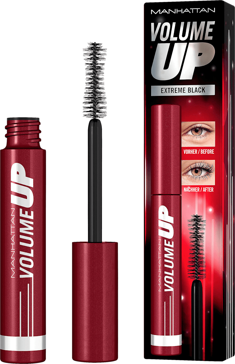 MANHATTAN Cosmetics Mascara Volume Up 001 Extreme Black, 8 ml dauerhaft ...
