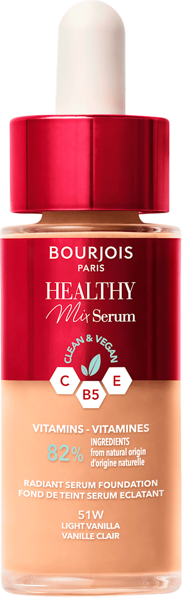 Bourjois Healthy Mix Clean Puder – Mattierend, Mit 93% Natürlichen Inhaltsstoffen, Farbe 5 Sand